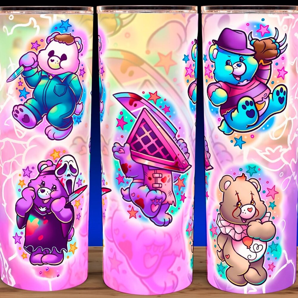 Care Bears Scare Bears Horror Halloween Cup Mug Tumbler